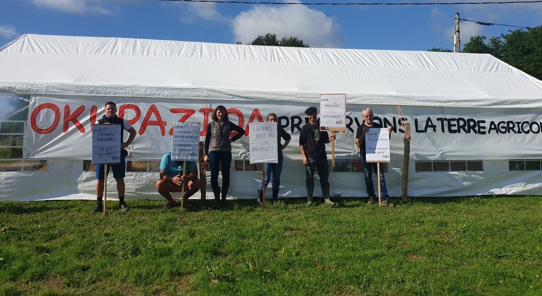 L'occupation des terres à Arbonne continue!