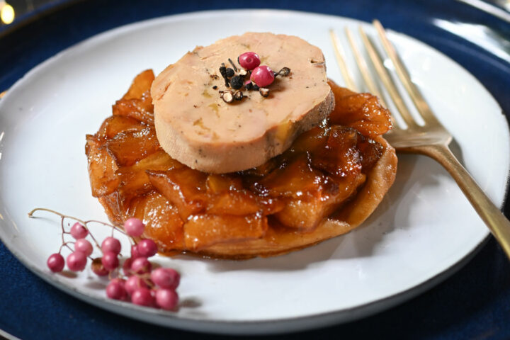Tatins de pomme et foie gras
