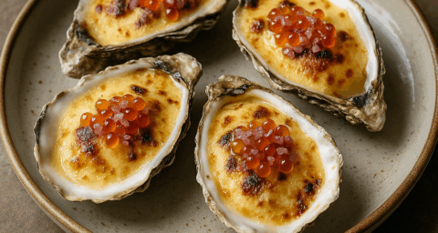 Huîtres gratinées du Chef Clément Petit